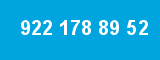 922 178 89 52 922 178 89 52